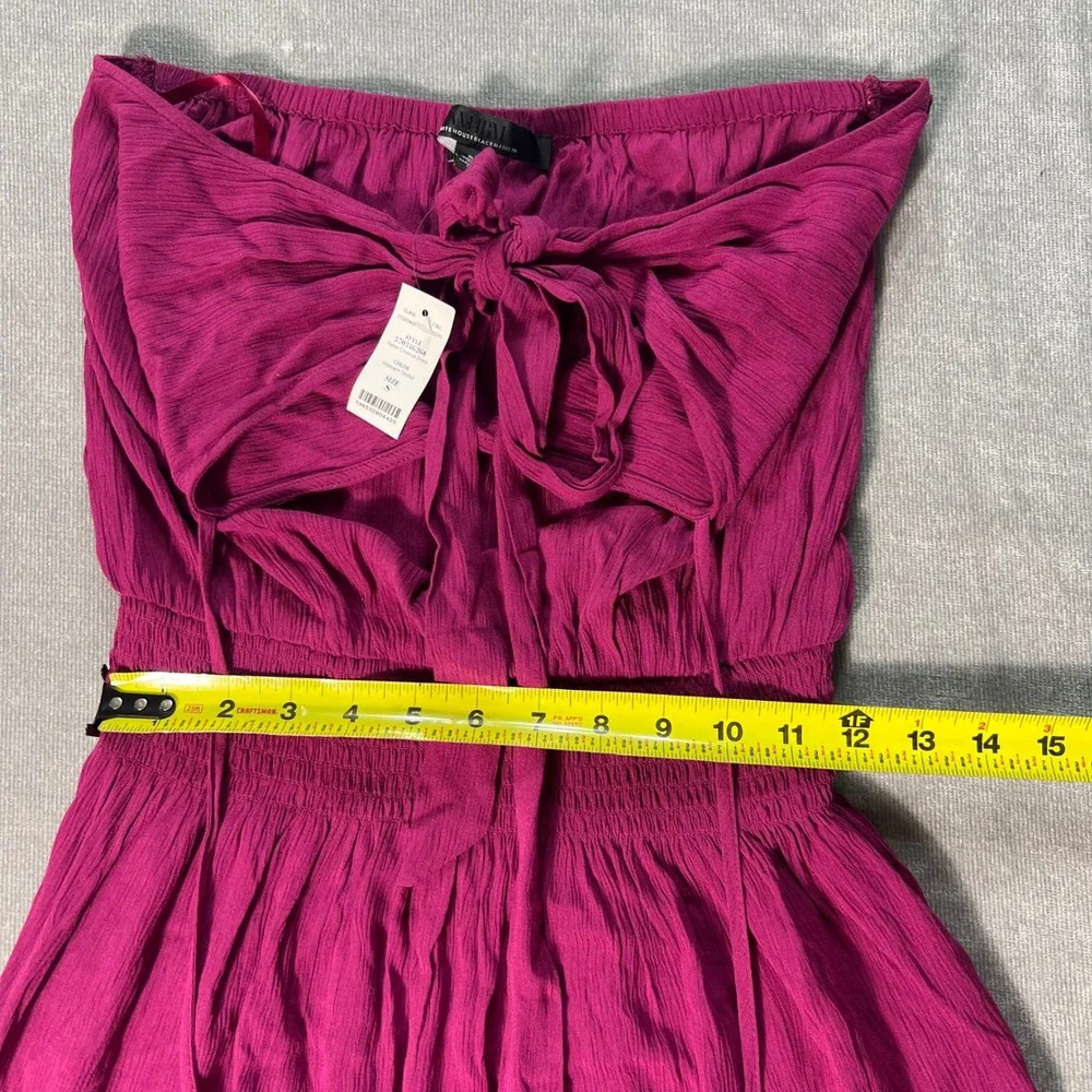 White‎ House Black Market Halter Coverup Dress Midnight Orchid Magenta Small NEW